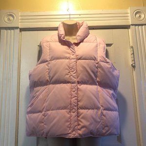 NEW! Pink Land's End Puffer Vest